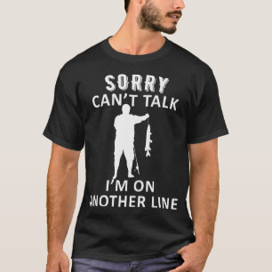 Camiseta Avô Aposentado Amante de Pesca Engraçado Carrete M