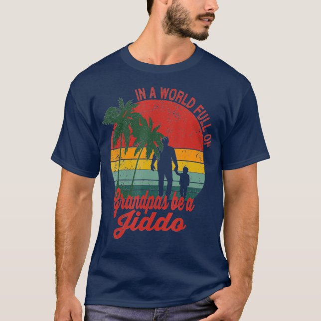 Camiseta Avô árabe Jiddo Avô árabe Avô pais árabes (Frente)
