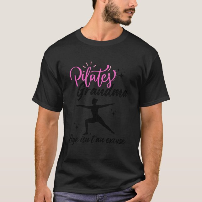 Camiseta Avó Ativa Faz Pilates (Frente)