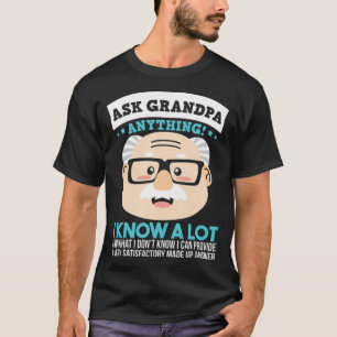 Camiseta Avô Avô Avô Funny Cartoon amaste ajustado