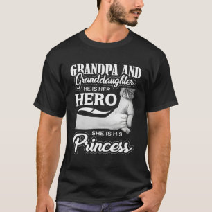 Camiseta Avô Avô Avô Hero Princess Dia de os pais Gi