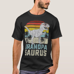 Camiseta Avô, Avô, família Saurus, Dinossauro Rex Dinossaur