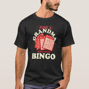 Camiseta Avó Avó Retireme Do Jogador De Bingo