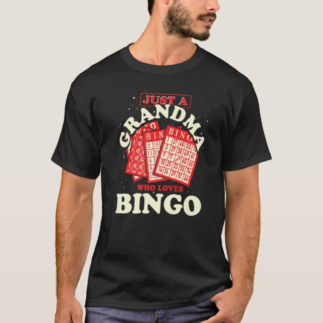 Camiseta Avó Avó Retireme Do Jogador De Bingo (Frente)