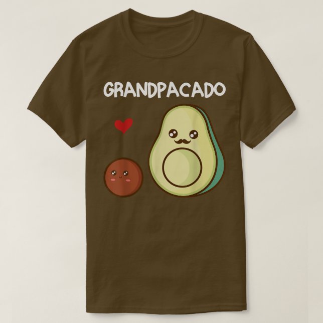 Camiseta Avô Avocado Anúncio de gravidez do vovô (Frente do Design)