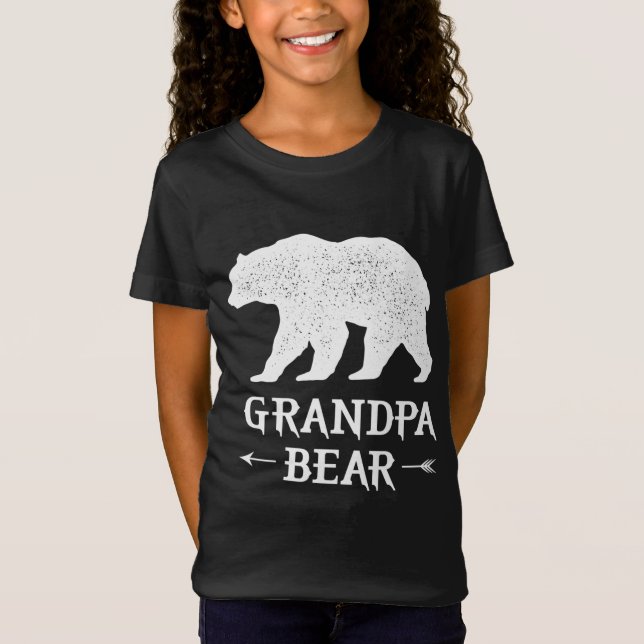 Camiseta Avô Bear design de família engraçada de dia de os  (Frente)