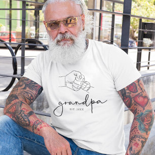 Camiseta Avô Bombeia o Punho Dia dos Pais