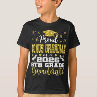 Camiseta Avó Bônus Orgulhosa de Graduado da 8ª Série 2026 F