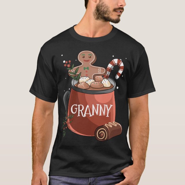 Camiseta Avó Cacau Mug Gingercake Cookie Natal (Frente)