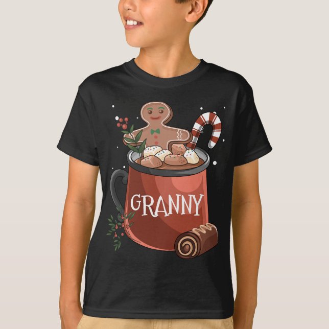 Camiseta Avó Cacau Mug Gingercake Cookie Natal (Frente)