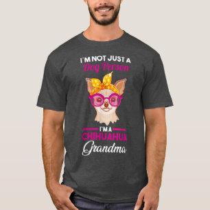 Camiseta Avó Cachorro Chihuahua Vovó