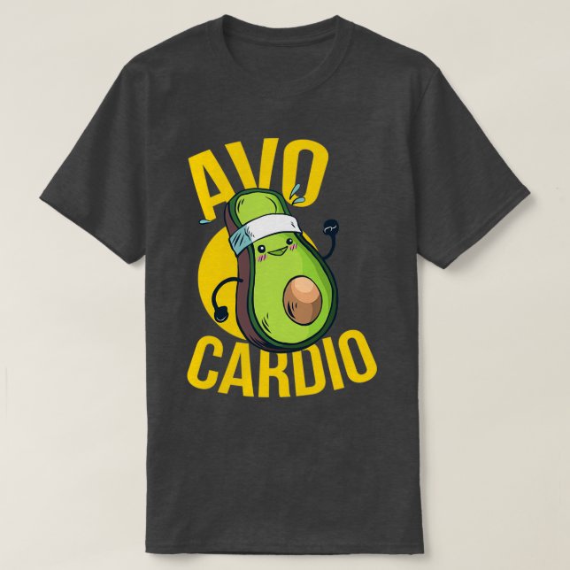 Camiseta Avo Cardio Avocado (Frente do Design)