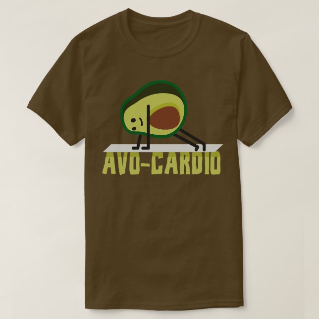 Camiseta Avo Cardio Avocado Fitness Workout Gym (Frente do Design)