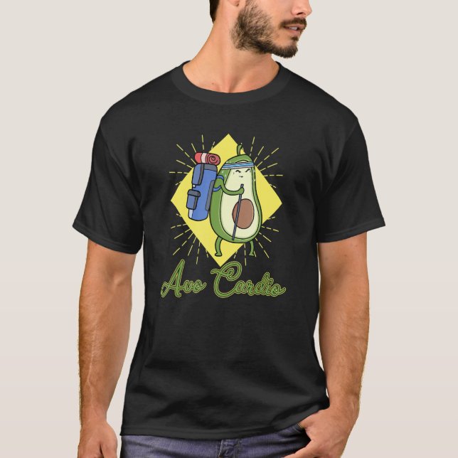 Camiseta Avo Cardio heart fitness cardio sport vegan vegeta (Frente)