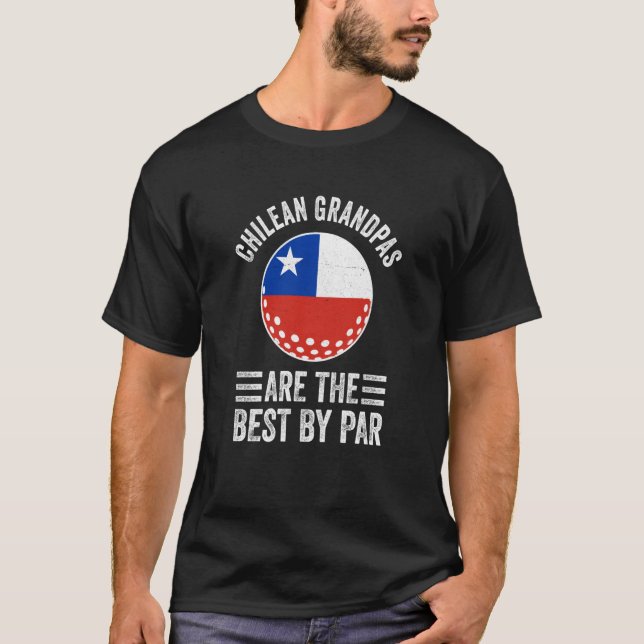 Camiseta Avô Chileno É O Melhor Do Avô De Par Golf (Frente)
