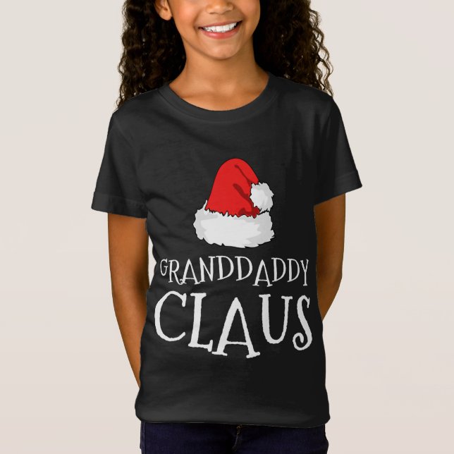 Camiseta Avô Claus Christmas Hat Family Group Matchi (Frente)