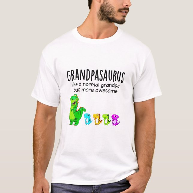 Camiseta Avô Como Um Avô Normal, Mas Mais Aweso (Frente)