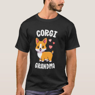 Camiseta Avó Corgi Eu Amo Minha Pembroke Welsh Mãe do Cacho