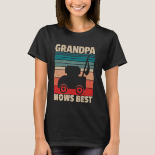 Camiseta Avô Corta a Grama Melhor Cortador de Grama Vintage