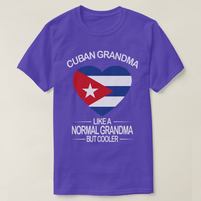 Camiseta Avó cubana Abuela Cubana Bandeira Cuba  (Frente do Design)