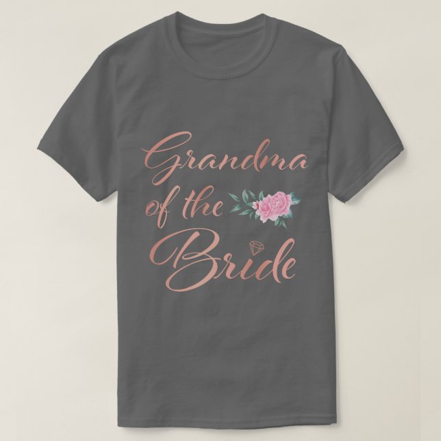 Camiseta Avó da avó noiva do casamento nobre (Frente do Design)