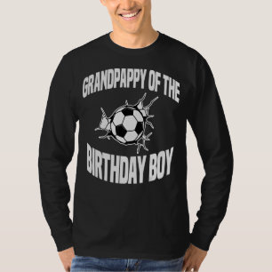Camiseta Avô Da Equipe De Bola De Futebol Birthday Boy Bd