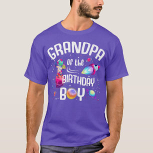 Camiseta Avô Da Família Astronauta Do Astronauta Birthday B