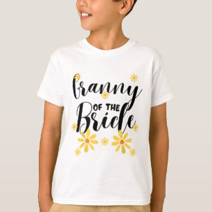 Camiseta Avó da Família da Noiva Equipe Chuveiro de Sol