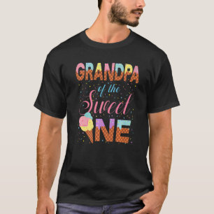 Camiseta Avô Da Família Doce De Um primeiro aniversario Cor