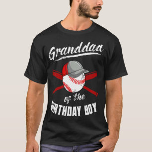 Camiseta Avô Da Festa C De Beisebol Do Aniversário