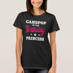 Camiseta Avô Da Festa De Aniversário Da Princesa