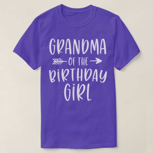 Camiseta Avó da garota de aniversário Mimi e neta (Frente do Design)