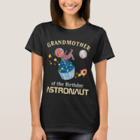 Avó Da Matriz Familiar Astronauta De Aniversário