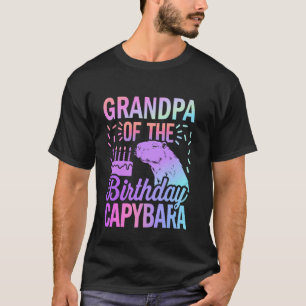 Camiseta Avô Da Menina Do Capivara Do Aniversário Menino Bd