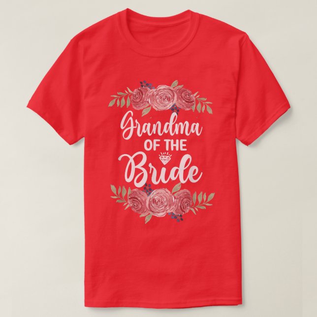 Camiseta Avó Da Noiva Chá De Bebê Festa De Casamento  (Frente do Design)