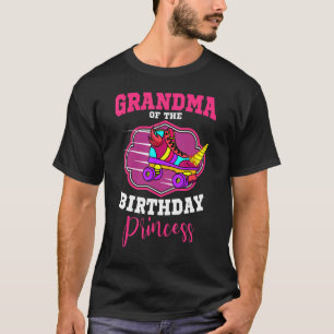 Camiseta Avó Da Princesa Aniversário Skates Roller Ska