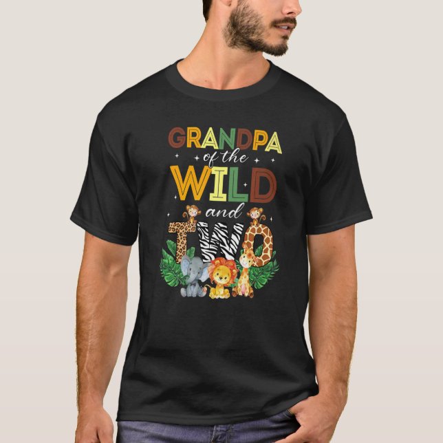 Camiseta Avô Da Selva Safari, Selva De Dois Jardins Zoológi (Frente)