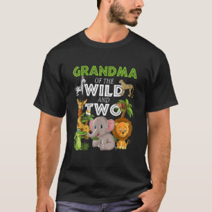 Camiseta Avó Da Selvagem Safari De Dois Jardins Zoológicos