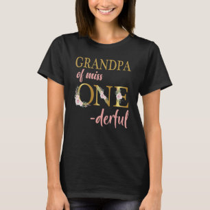 Camiseta Avô Da Senhorita Uma primeiro aniversario Derrogad