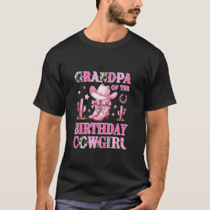 Camiseta Avô da Vaqueira de Aniversário Festa de Rodeio B-d