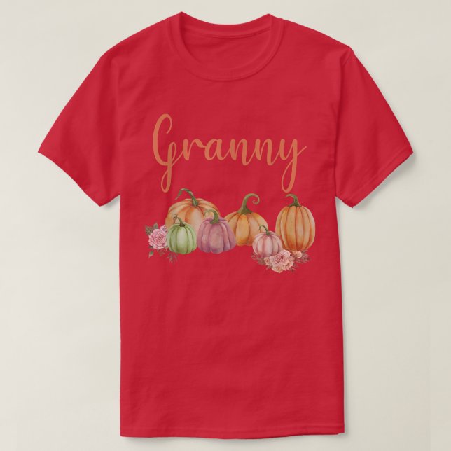 Camiseta Avó de Abóbora Primeiro Aniversário de outono (Frente do Design)