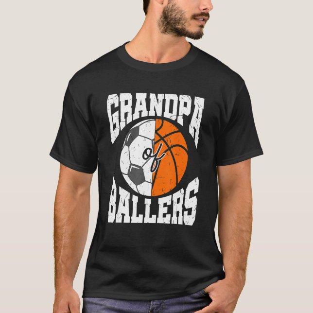 Camiseta Avô De Ballers Ball Avô Basketbal (Frente)