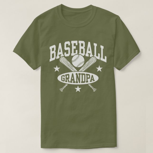 Camiseta Avô de baseball (Frente do Design)