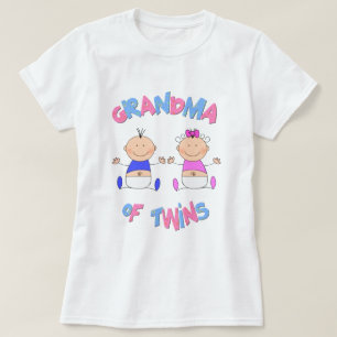 Camiseta Avó de bebês gêmeos