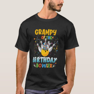 Camiseta Avô de Boliche do Bolicheiro de Aniversário Natal