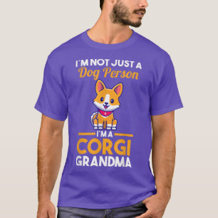 Camiseta Avó de cão Corgi Vovó