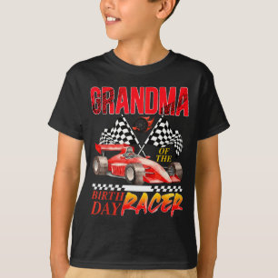 Camiseta Avó de Carro de Corrida do Piloto de Aniversário d
