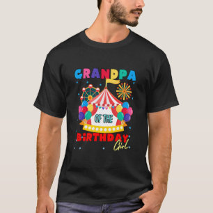 Camiseta Avô de Circo do Carnaval da Garota de Aniversári