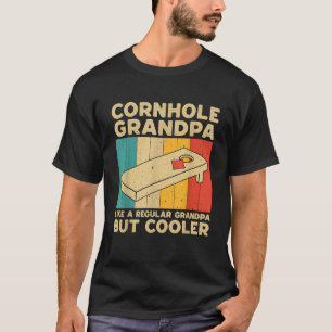 Camiseta Avô de Cornhole Engraçado Gráfico Vintage de Cornh