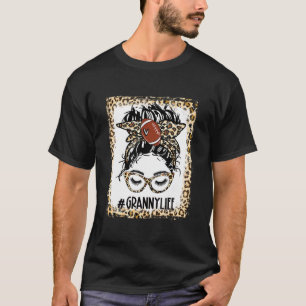 Camiseta Avó de Futebol Descolorido Coque Desgrenhado Dia d
